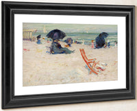 Beach At Atlantic City By Robert Henri Fine Art Print