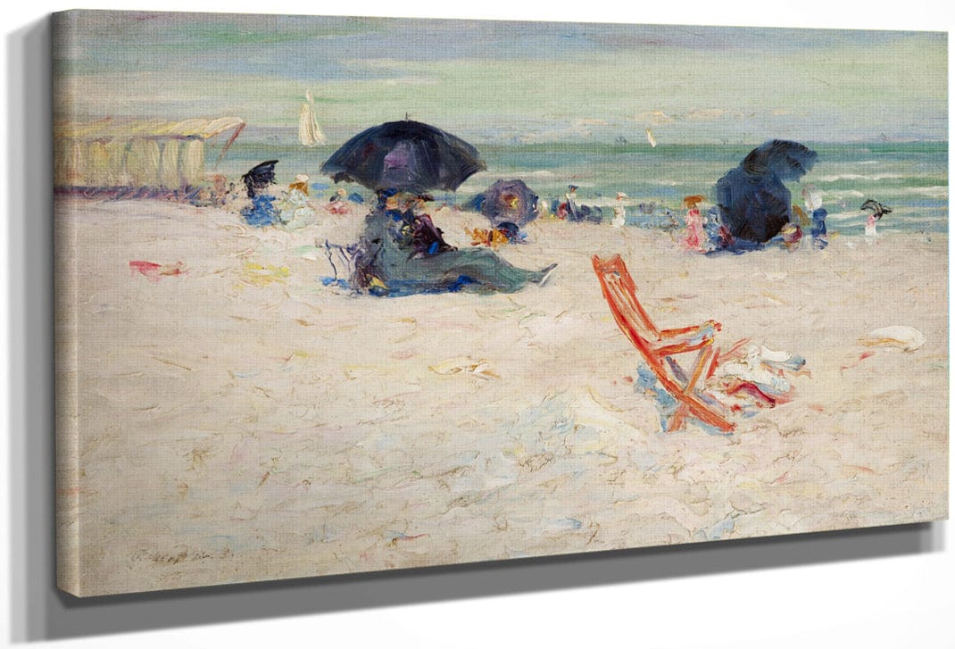 Beach At Atlantic City By Robert Henri Fine Art Print