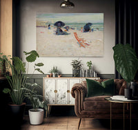 Beach At Atlantic City By Robert Henri Fine Art Print