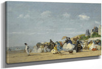 Beach At Trouville By Eugene Boudin Fine Art Print