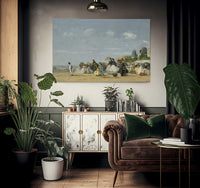 Beach At Trouville By Eugene Boudin Fine Art Print