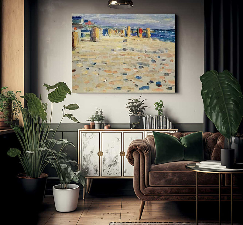 Beach Baskets In Holland 1904 By Wassily Kandinsky Fine Art Print