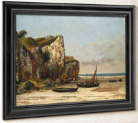 Beach In Normandy By Gusave Courbet Fine Art Print