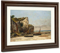 Beach In Normandy By Gustave Courbet Fine Art Print