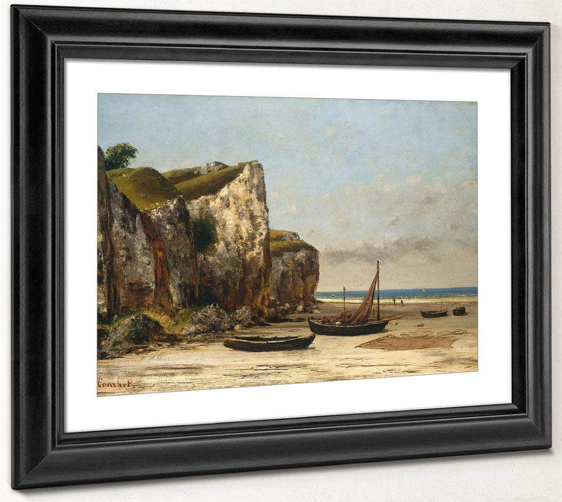 Beach In Normandy By Gustave Courbet Fine Art Print
