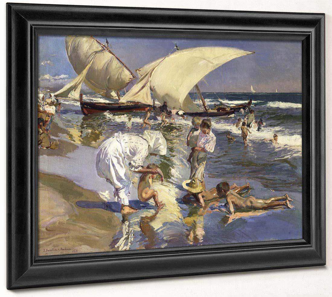 Beach Of Valencia By Morning Light By Joaquin Sorolla Y Bastida Fine Art Print