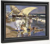 Beach Of Valencia By Morning Light By Joaquin Sorolla Y Bastida Fine Art Print