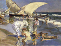 Beach Of Valencia By Morning Light By Joaquin Sorolla Y Bastida Fine Art Print