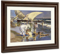 Beach Of Valencia By Morning Light By Joaquin Sorolla Y Bastida Fine Art Print