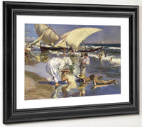 Beach Of Valencia By Morning Light By Joaquin Sorolla Y Bastida Fine Art Print