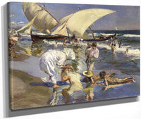 Beach Of Valencia By Morning Light By Joaquin Sorolla Y Bastida Fine Art Print