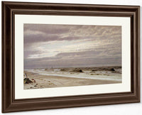 Beach Scene With Barrel And Anchor By William Trost Richards Fine Art Print