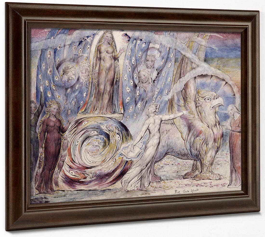 Beatrice Addressing Dante from the Car 1824-7 By William Blake Fine Art Print