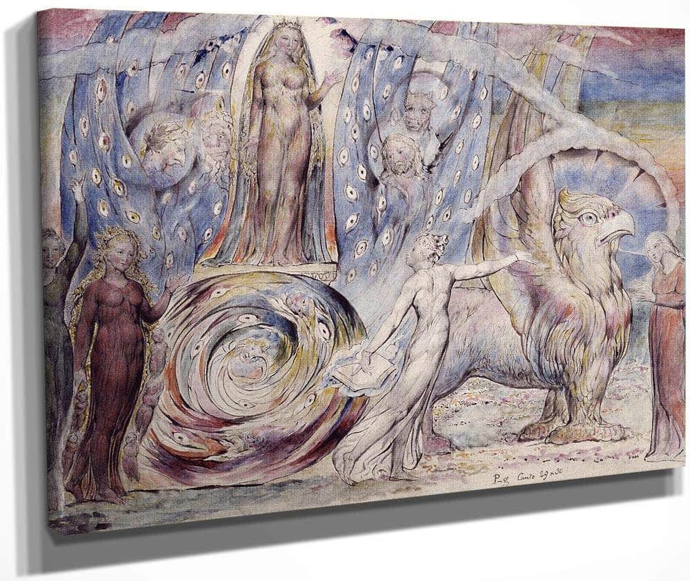 Beatrice Addressing Dante from the Car 1824-7 By William Blake Fine Art Print