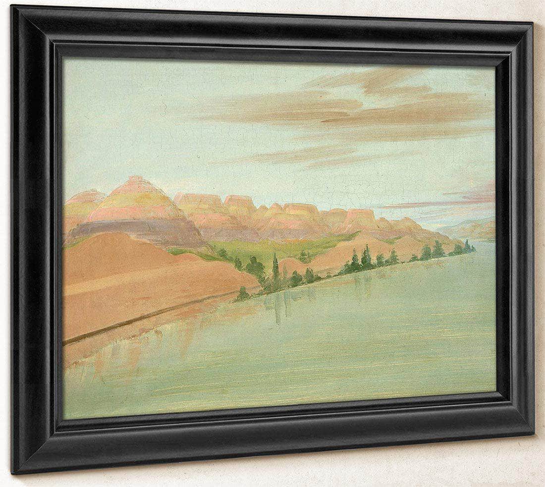 Beautiful Clay Bluffs, 1900 Miles Above St. Louis By George Catlin Fine Art Print
