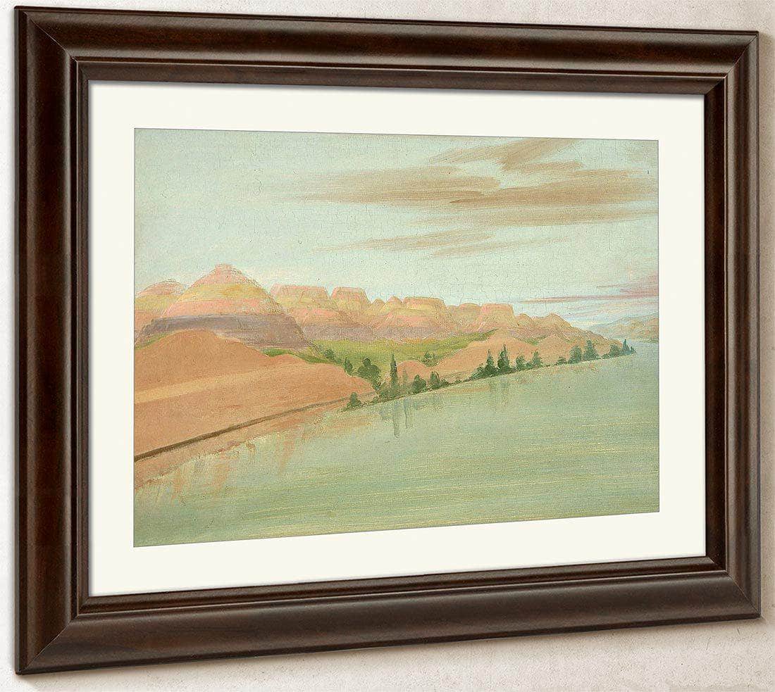 Beautiful Clay Bluffs, 1900 Miles Above St. Louis By George Catlin Fine Art Print