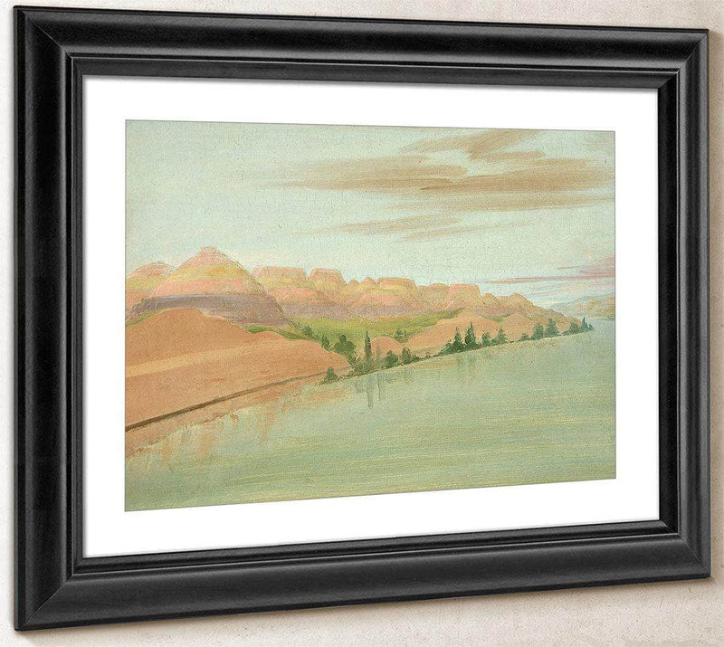 Beautiful Clay Bluffs, 1900 Miles Above St. Louis By George Catlin Fine Art Print