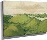 Beautiful Grassy Bluffs, 110 Miles Above St. Louis By George Catlin Fine Art Print