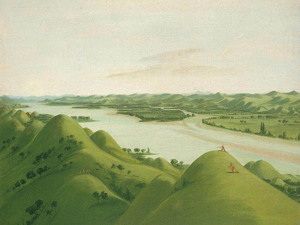 Beautiful Prairie Bluffs Above The Poncas, 1050 Miles Above St. Louis By George Catlin Fine Art Print