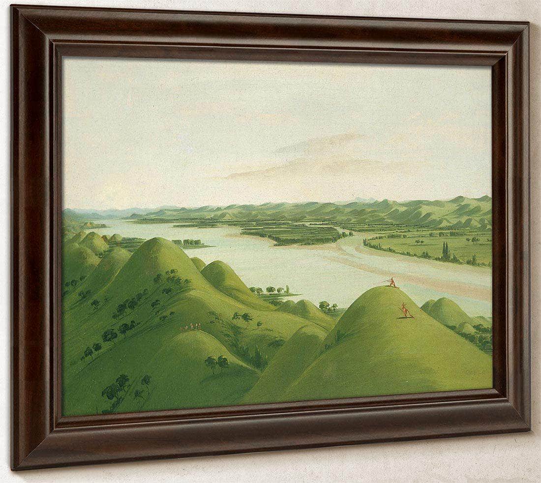 Beautiful Prairie Bluffs Above The Poncas, 1050 Miles Above St. Louis By George Catlin Fine Art Print