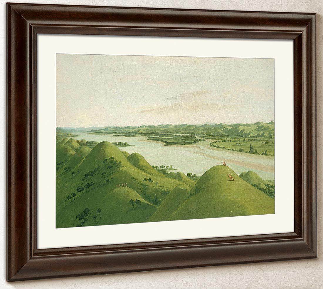Beautiful Prairie Bluffs Above The Poncas, 1050 Miles Above St. Louis By George Catlin Fine Art Print