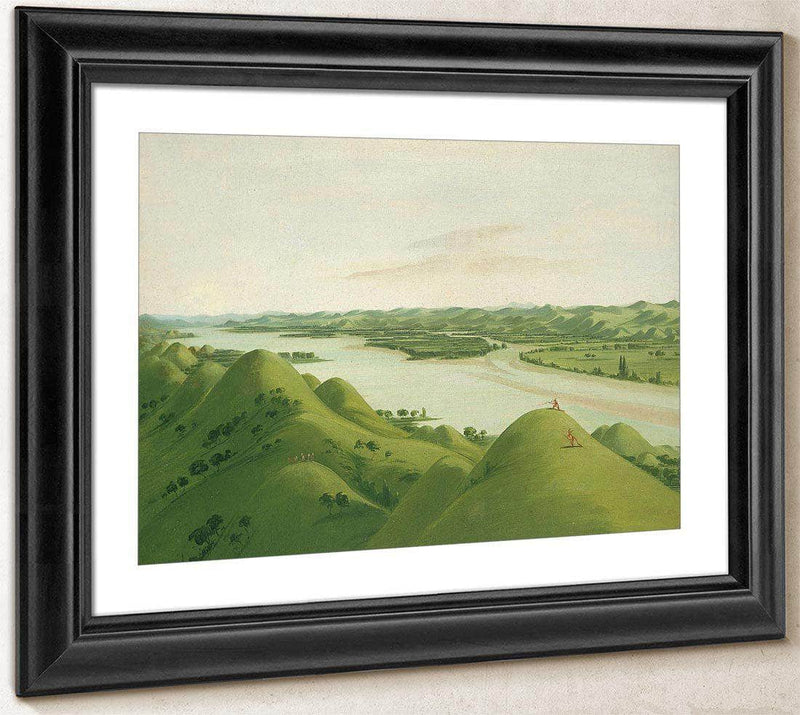Beautiful Prairie Bluffs Above The Poncas, 1050 Miles Above St. Louis By George Catlin Fine Art Print