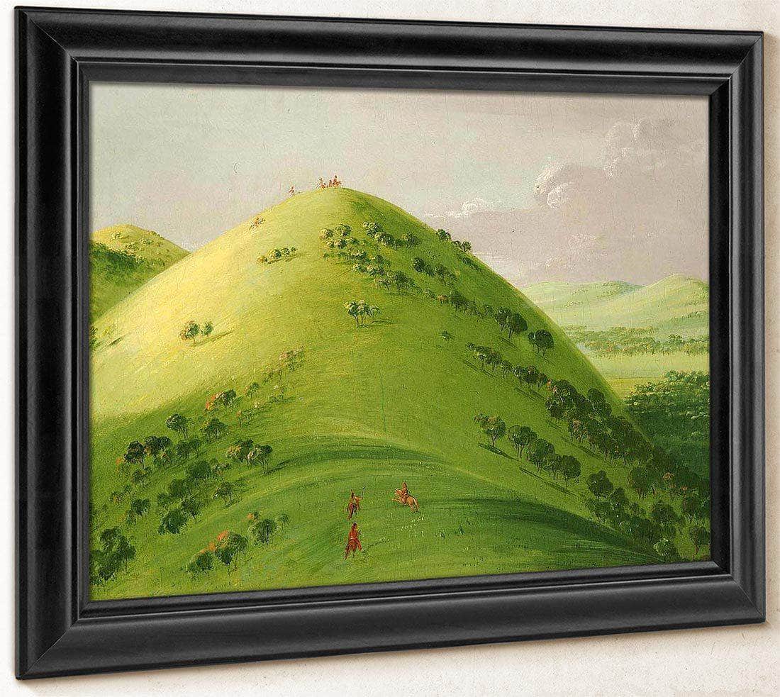 Beautiful Prairie Bluffs, Upper Mississippi By George Catlin Fine Art Print