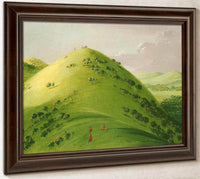 Beautiful Prairie Bluffs, Upper Mississippi By George Catlin Fine Art Print