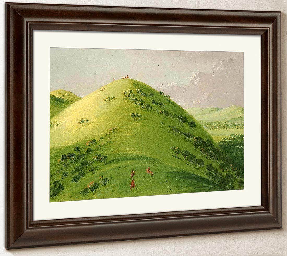 Beautiful Prairie Bluffs, Upper Mississippi By George Catlin Fine Art Print