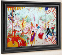 Beauty Contest To The Memory Of Pt Barnum By Florine Stettheimer Fine Art Print