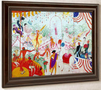 Beauty Contest To The Memory Of Pt Barnum By Florine Stettheimer Fine Art Print