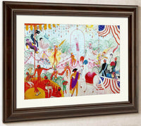 Beauty Contest To The Memory Of Pt Barnum By Florine Stettheimer Fine Art Print