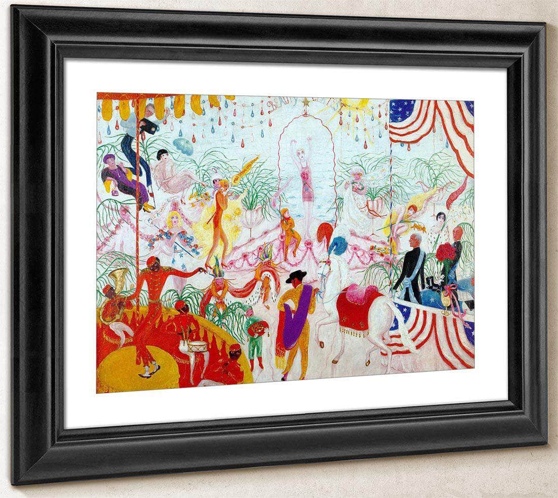 Beauty Contest To The Memory Of Pt Barnum By Florine Stettheimer Fine Art Print