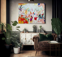 Beauty Contest To The Memory Of Pt Barnum By Florine Stettheimer Fine Art Print