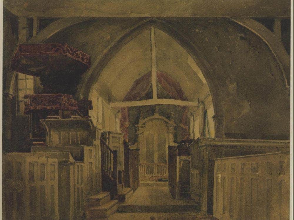 Beckenham Church Kent By David Cox Fine Art Print