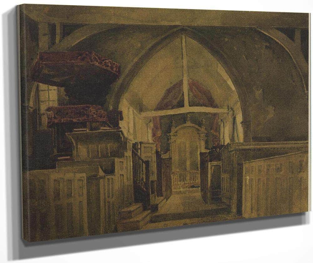 Beckenham Church Kent By David Cox Fine Art Print