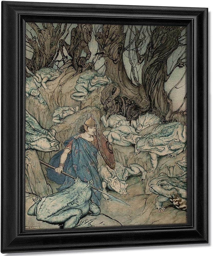Becuma Of The White Skin Irish Fairy Tales Book Illustration 1920 By Arthur Rackham Fine Art Print