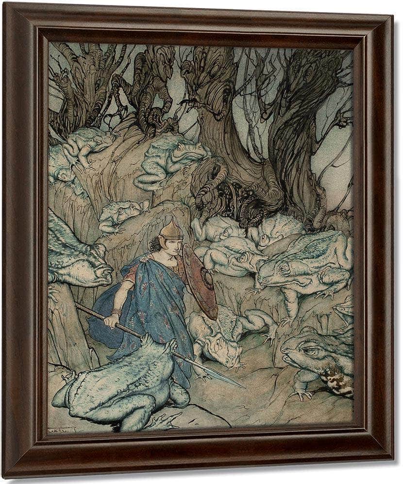 Becuma Of The White Skin Irish Fairy Tales Book Illustration 1920 By Arthur Rackham Fine Art Print