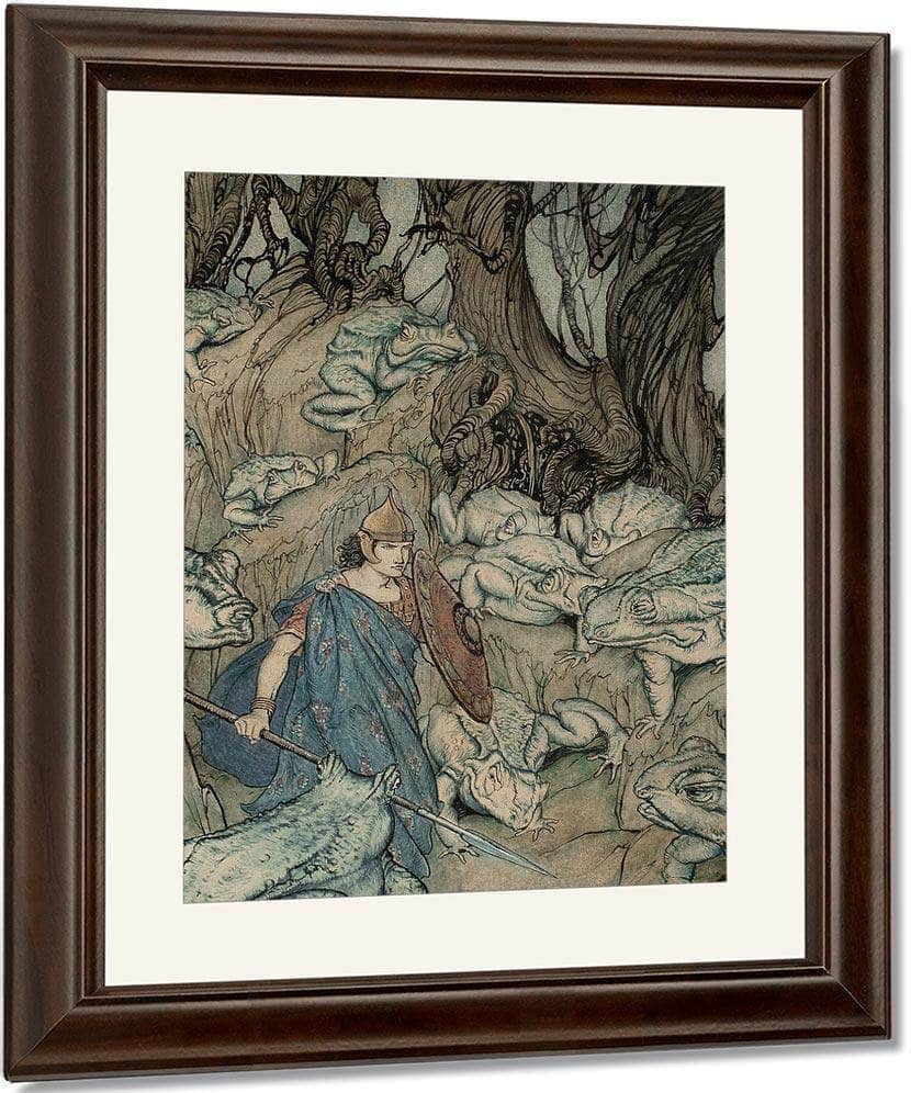 Becuma Of The White Skin Irish Fairy Tales Book Illustration 1920 By Arthur Rackham Fine Art Print