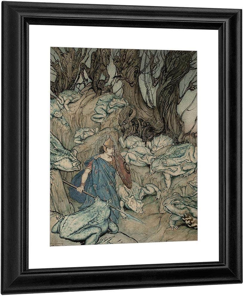 Becuma Of The White Skin Irish Fairy Tales Book Illustration 1920 By Arthur Rackham Fine Art Print
