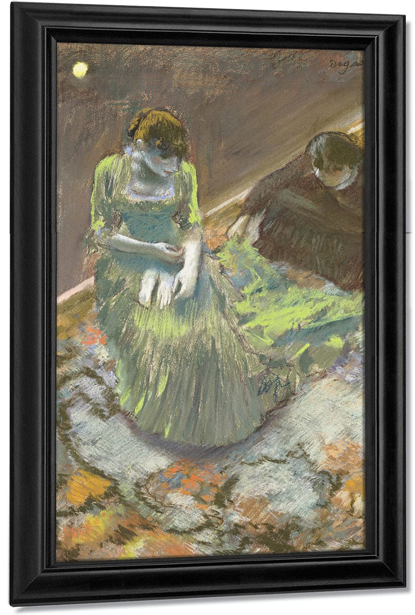 Before The Curtain Rise By Edgar Degas Fine Art Print