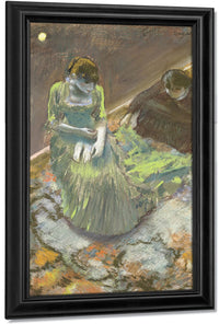 Before The Curtain Rise By Edgar Degas Fine Art Print