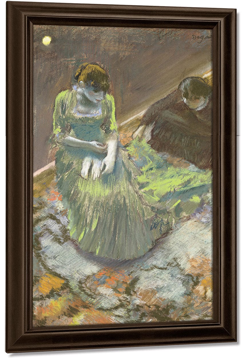 Before The Curtain Rise By Edgar Degas Fine Art Print