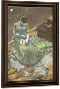 Before The Curtain Rise By Edgar Degas Fine Art Print