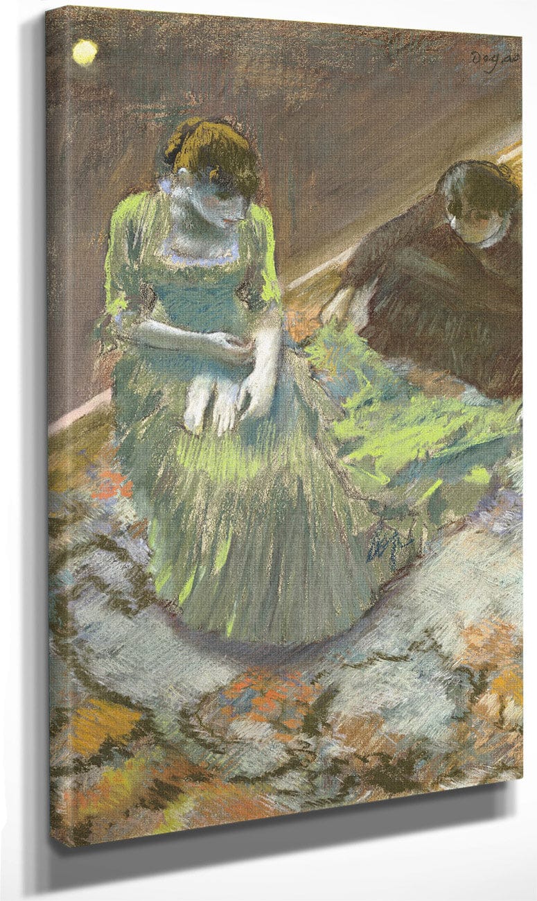 Before The Curtain Rise By Edgar Degas Fine Art Print