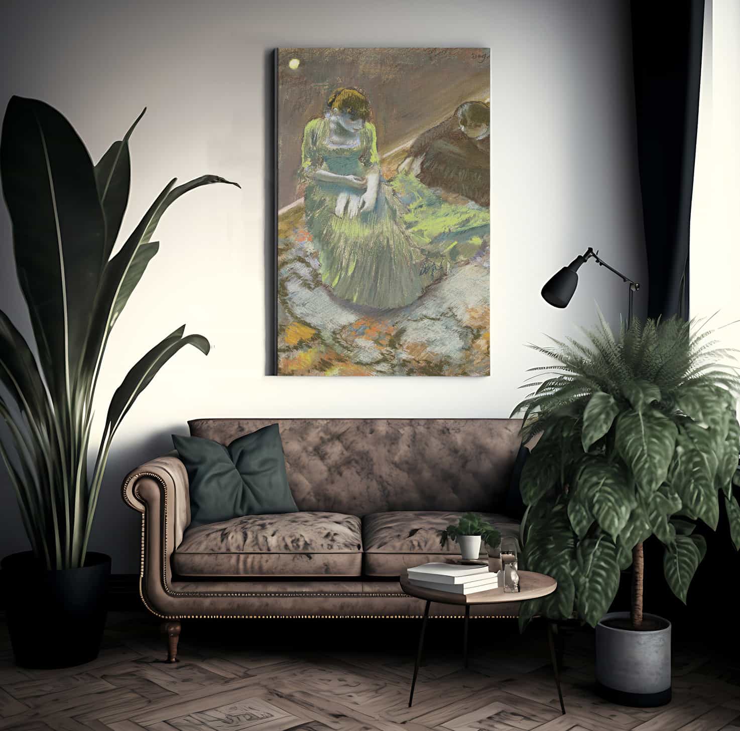 Before The Curtain Rise By Edgar Degas Fine Art Print