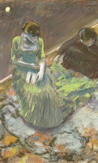 Before The Curtain Rise By Edgar Degas Fine Art Print
