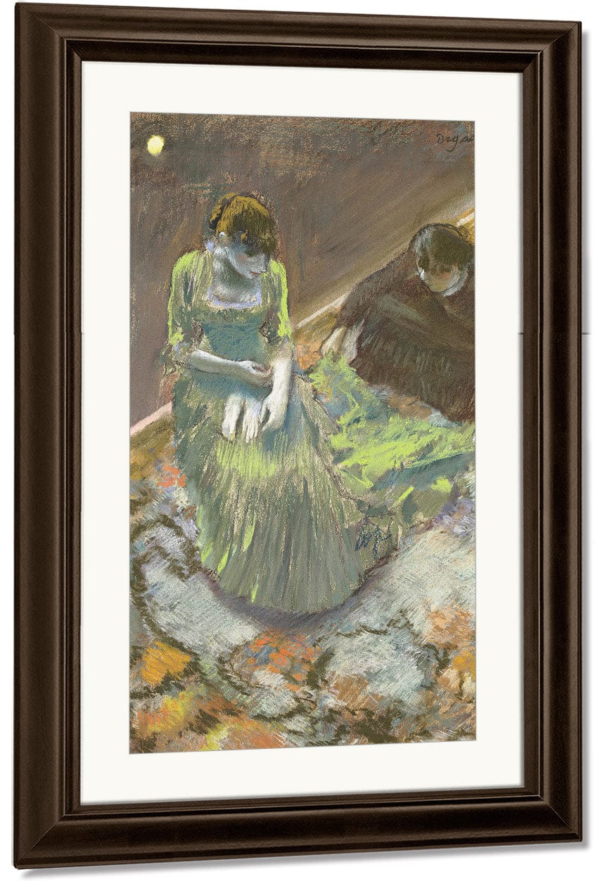 Before The Curtain Rise By Edgar Degas Fine Art Print