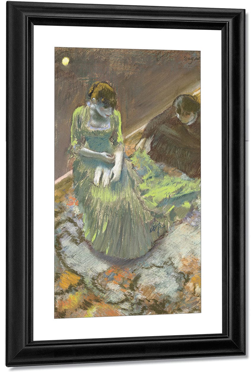 Before The Curtain Rise By Edgar Degas Fine Art Print