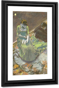 Before The Curtain Rise By Edgar Degas Fine Art Print